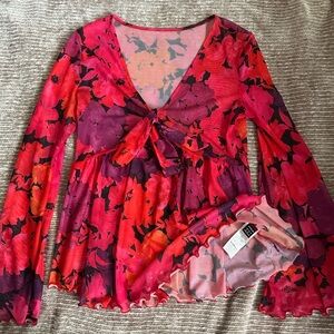 Floral Long Sleeve Top
